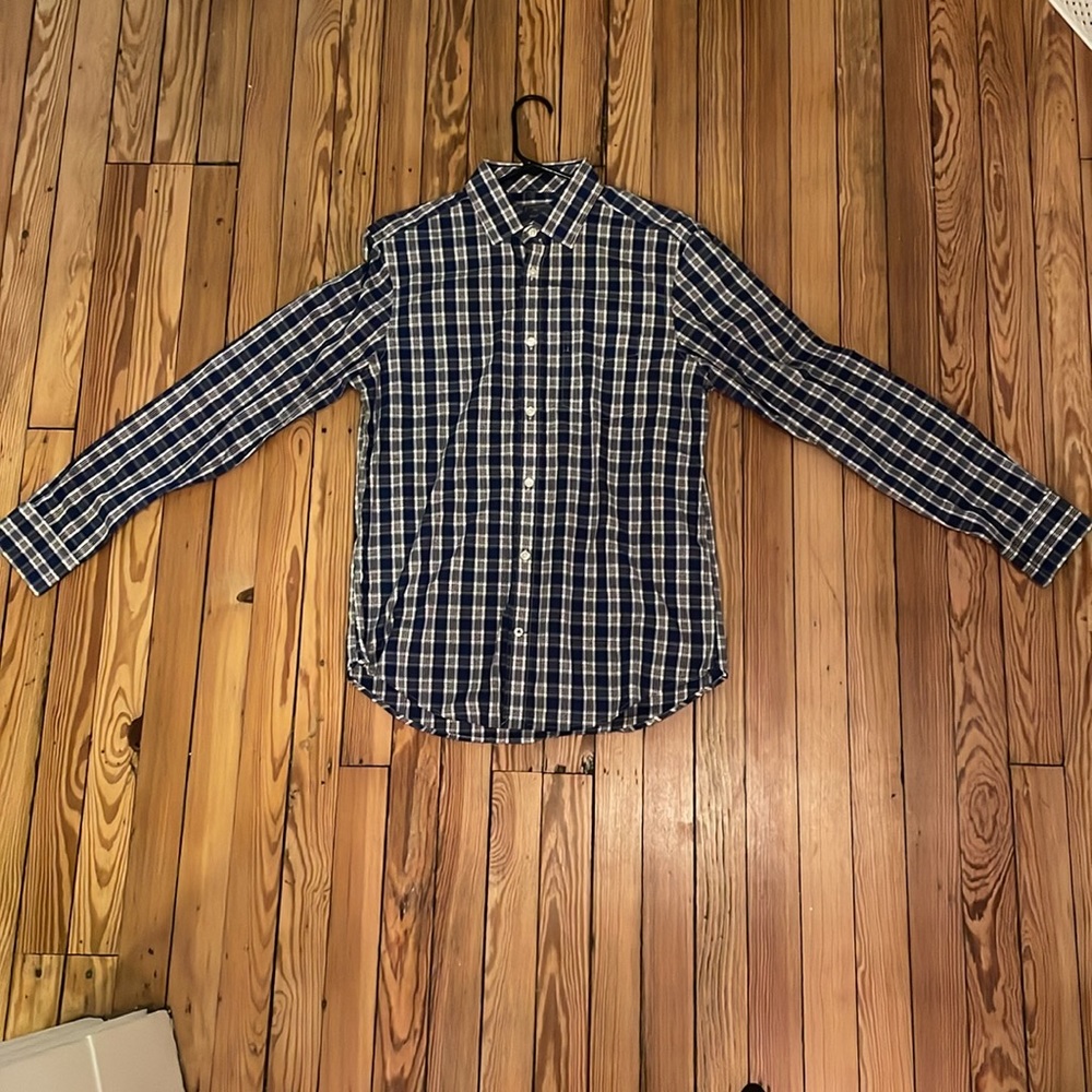 Gap cobalt blue flannel lightweight button down